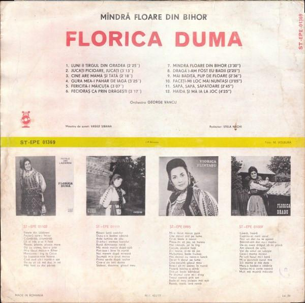Florica Duma - Mîndră Floare Din Bihor [2]