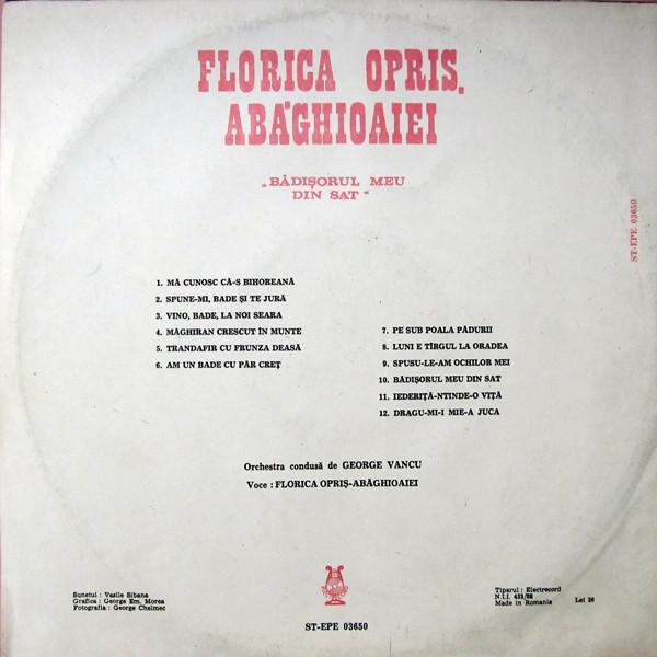 Florica Opriș Abăghioaiei - Bădișorul Meu Din Sat [2]