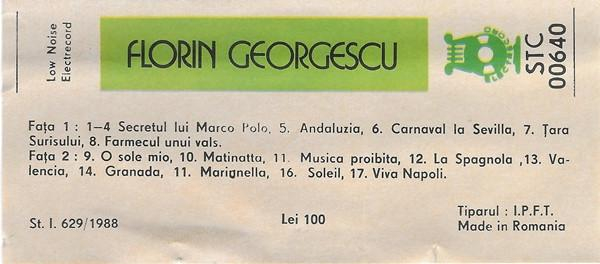 Florin Georgescu - Arii Din Operete Și Canțonete (Caseta Audio) [2]