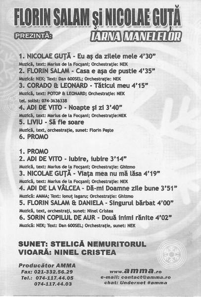 Florin Salam Și Nicolae Guță Prezintă: Iarna Manelelor (Caseta Audio) [2]