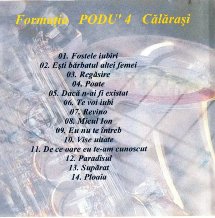 Formația Podu 4 - Melodii Reinterpretate din Repertoriul Romanesc (CD) [2]