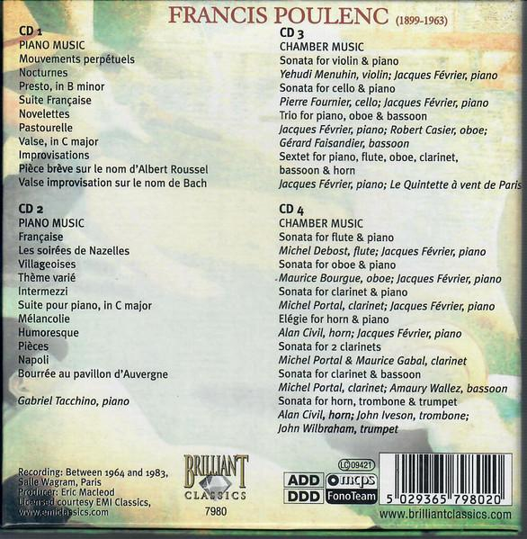 Francis Poulenc - Piano Music  Chamber Music (CD) [2]