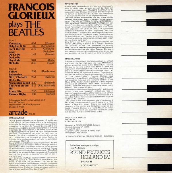 François Glorieux - François Glorieux Plays The Beatles [2]