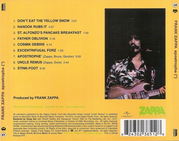 Frank Zappa - Apostrophe  (CD) [2]