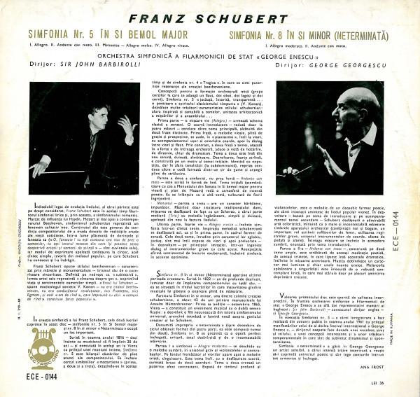 Franz Schubert - Simfonia Nr. 5 În Si Bemol Major / Simfonia Nr. 8 În Si Minor (Neterminată) [2]
