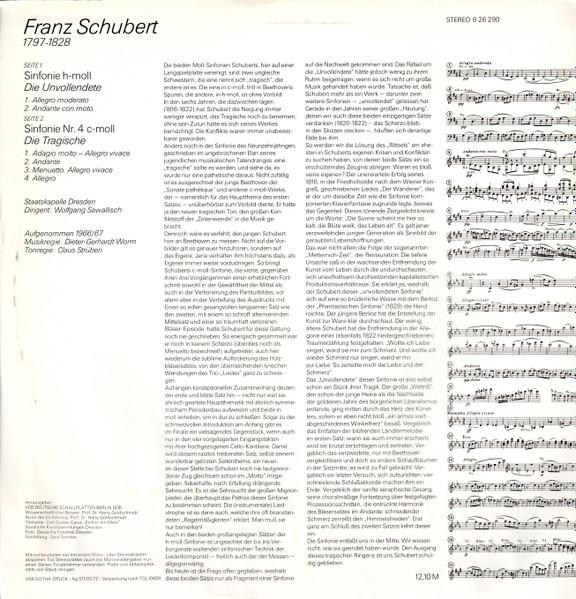 Franz Schubert - Sinfonie H-moll (Die Unvollendete) / Sinfonie Nr. 4 C-moll (Die Tragische) [2]