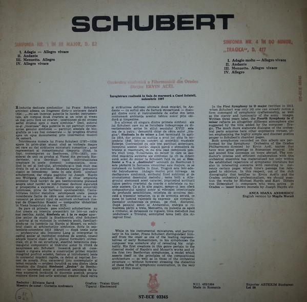 Franz Schubert - Symphonies No.1 In D Major D. 82 / No.4 In C Minor D.417 »Tragic« [2]