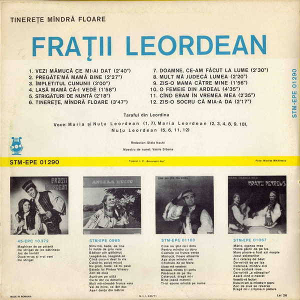 Frații Leordean - Tinerețe Mîndră Floare [2]