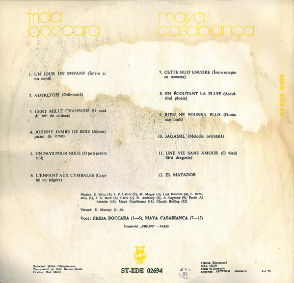 Frida Boccara - Frida Boccara / Maya Casabianca [2]