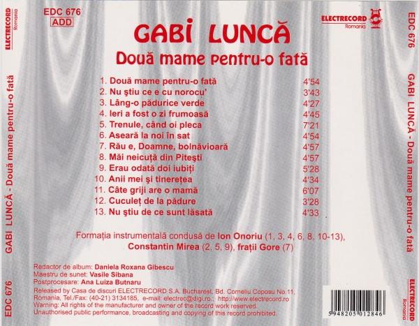 Gabi Luncă - Două Mame Pentru-o Fată [2]