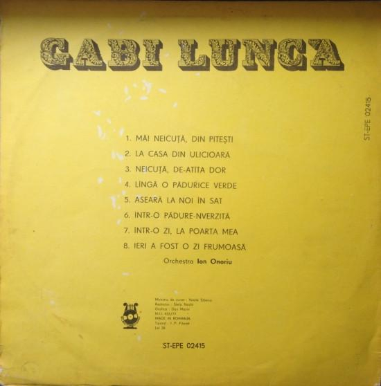Gabi Luncă - Gabi Luncă, (Disc Vinil) [2]