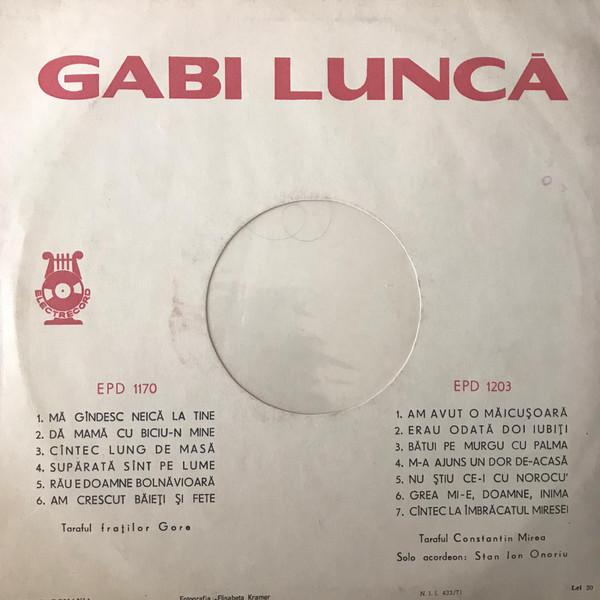 Gabi Luncă - Mă Gîndesc Neică La Tine (Disc Vinil) [2]