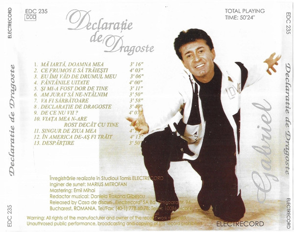 Gabriel Dorobanțu - Declarație De Dragoste (CD Audio) [2]