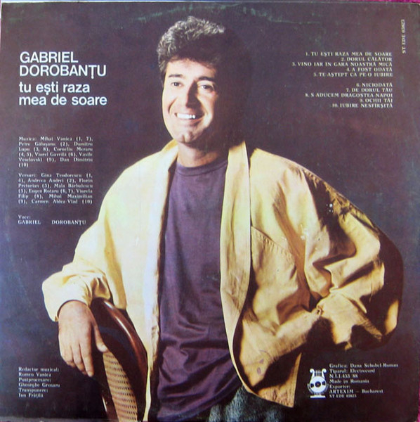 Gabriel Dorobanțu - Tu Ești Raza Mea De Soare, (Disc Vinil) [2]