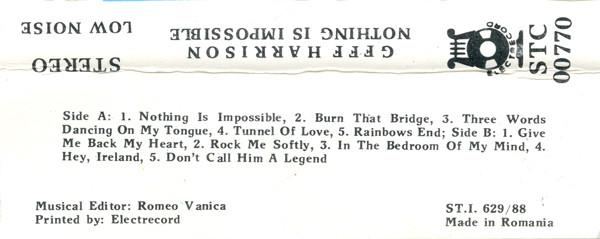 Geff Harrison - Nothing Is Impossible (Caseta Audio) [2]