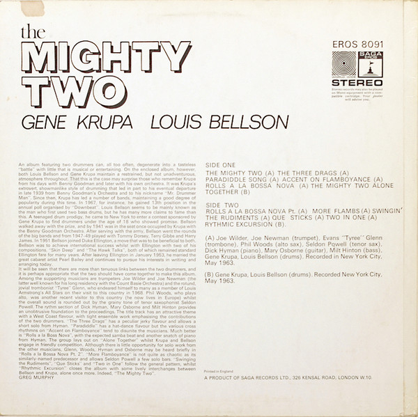 Gene Krupa - The Mighty Two, (Disc Vinil) [2]