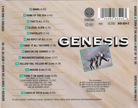 Genesis - Turn It On Again - Best Of '81 - '83 [2]