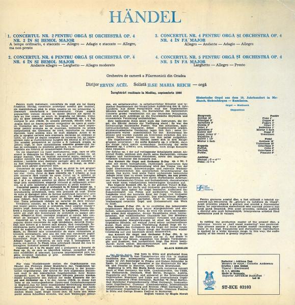 Georg Friedrich Händel - Concertos No. 2, 4, 5, 6, For Organ And Orchestra, (Disc Vinil) [2]