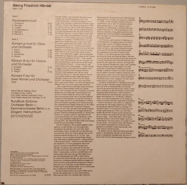Georg Friedrich Händel - Feuerwerksmusik (Disc Vinil) [2]