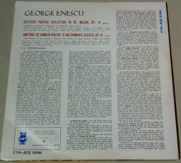 George Enescu - Dixtuor Pentru Suflători / Simfonia De Cameră [2]