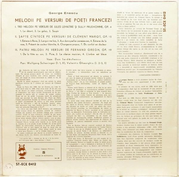 George Enescu - Melodii Pe Versuri De Poeți Francezi [2]