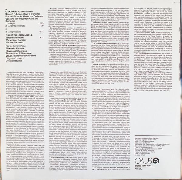 George Gershwin - Concerto In F Major For Piano And Orchestra / Warsaw Concerto (Disc Vinil) [2]