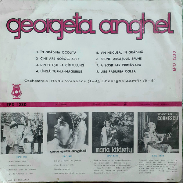 Georgeta Anghel - Georgeta Anghel, (Disc Vinil) [2]