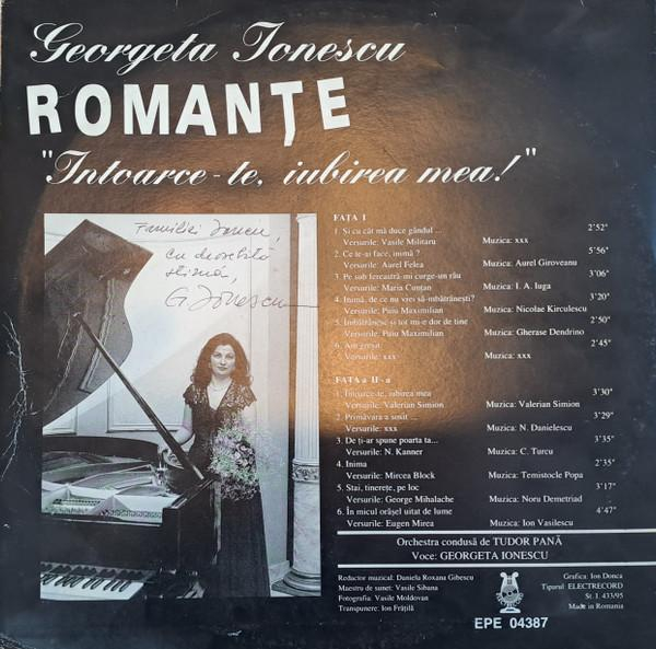 Georgeta Ionescu - Intoarce-te, iubirea mea! (Disc Vinil) [2]