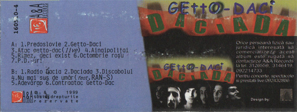 Getto Daci - Daciada , (Casetă Audio) [2]