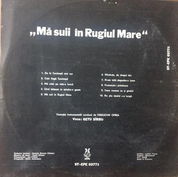 Getu Sîrbu - Mă Suii În Rugiul Mare, (Disc Vinil) [2]