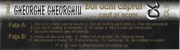 Gheorghe Gheorghiu - Doi Ochi Căprui ...Caut Și Acum (Caseta Audio) [2]