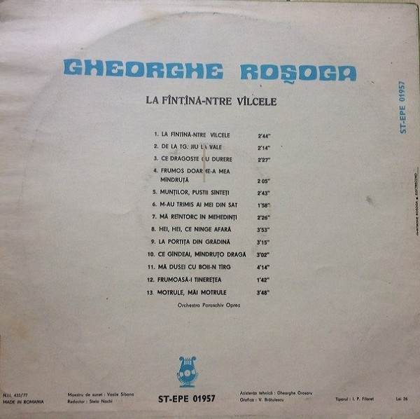 Gheorghe Roșoga - La Fîntînă-ntre Vîlcele [2]