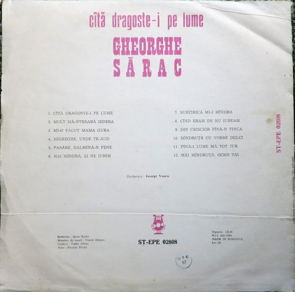 Gheorghe Sărac - Cîtă Dragoste-i Pe Lume [2]