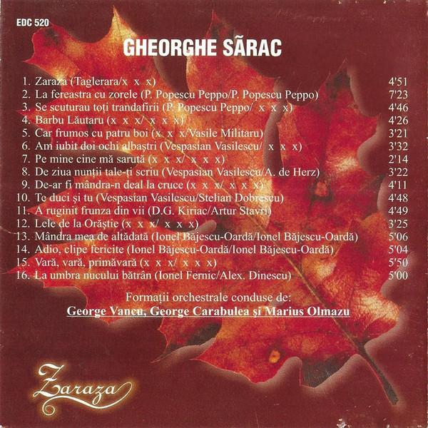 Gheorghe Sărac - Zaraza (Romanțe) [2]