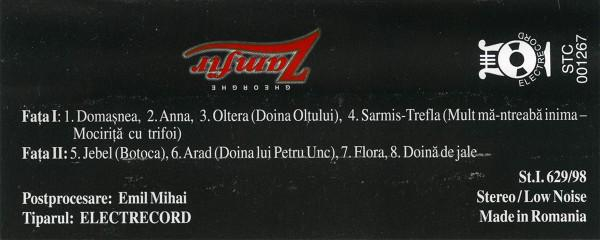 Gheorghe Zamfir - Doïna De Jale (Caseta Audio) [2]