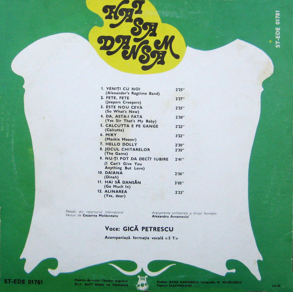 Gică Petrescu - Hai Să Dansăm, (Disc Vinil) [2]