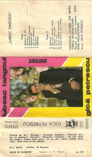Gică Petrescu - Iubesc Tangoul , (Casetă Audio) [2]