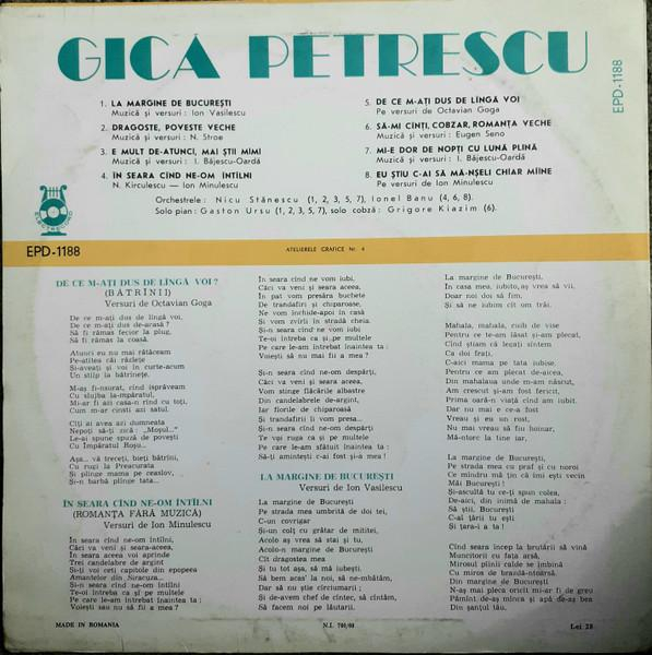 Gică Petrescu - La Margine De Bucureşti, (Disc Vinil) [2]