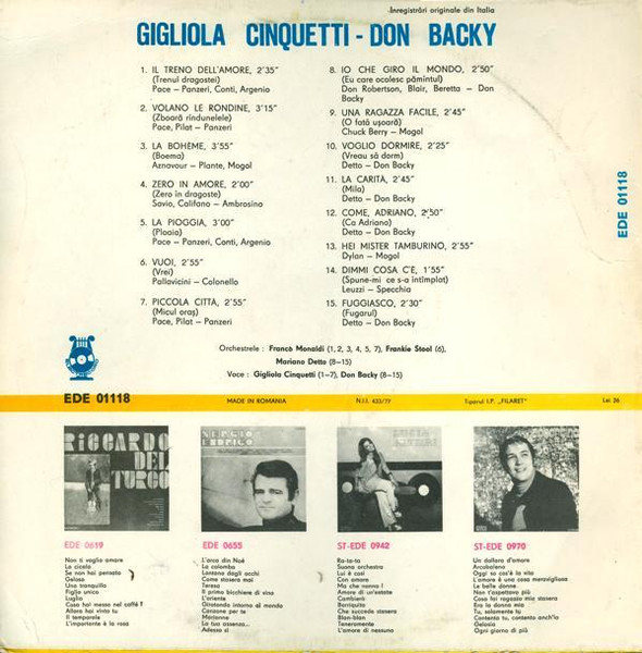 Gigliola Cinquetti - Gigliola Cinquetti / Don Backy [2]