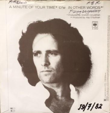 Gilbert O'Sullivan - A Minute Of Your Time (7 Inch) [2]
