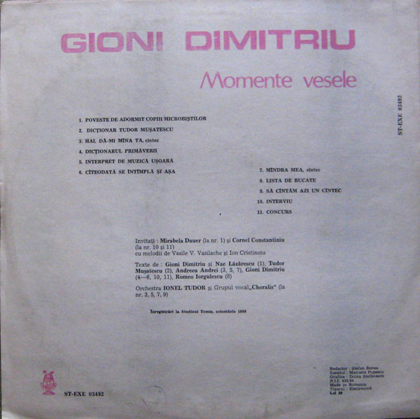 Gioni Dimitriu - Momente Vesele [2]