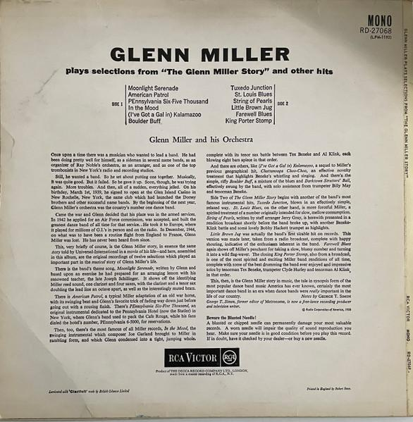 Glenn Miller And His Orchestra - Plays Selections From The Glenn Miller Story And Other Hits, (Disc Vinil) [2]