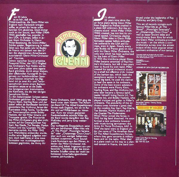 Glenn Miller - Remember Glenn (Disc Vinil) [2]