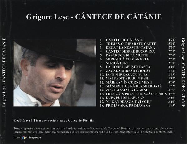 Grigore Leșe - Cântece De Cătănie [2]