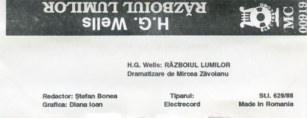 H.G. Wells - Războiul Lumilor, (Casetă Audio) [2]