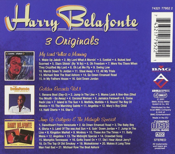 Harry Belafonte – 3 Originals: My Lord What A Morning/Golden Records Vol.1/Jump Up Calypso & The Midnight Special (CD) [2]