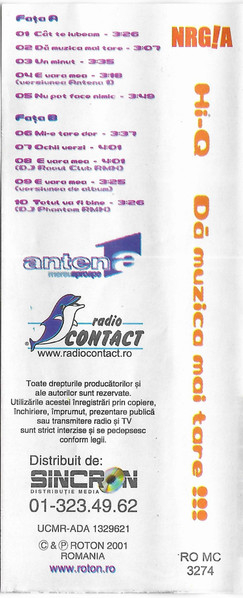 Hi-Q - Dă Muzica Mai Tare !!!, (Casetă Audio) [2]