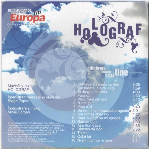 Holograf - Primăvara Începe Cu Tine, (CD) [2]