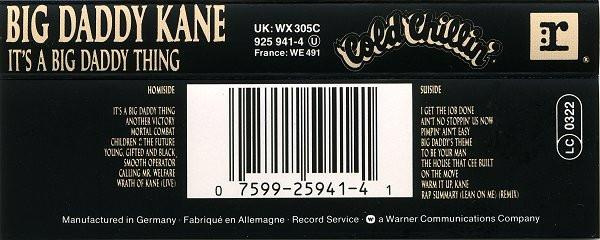 Big Daddy Kane - It's A Big Daddy Thing (Caseta Audio) [2]