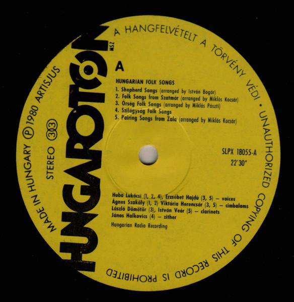 Hungarian Folk Songs (Disc Vinil) [2]